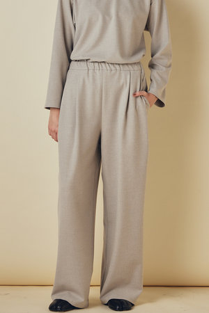 フローレント/FLORENTの2WAYストレッチ  ソフトフランネル ワイドパンツ(110600/110601)