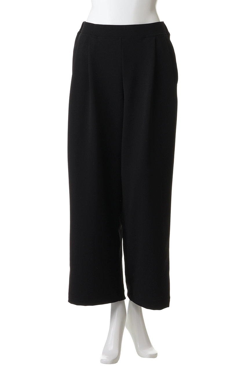 FLORENT(フローレント)｜パーフェクトジャージ ワイドパンツ/ブラック