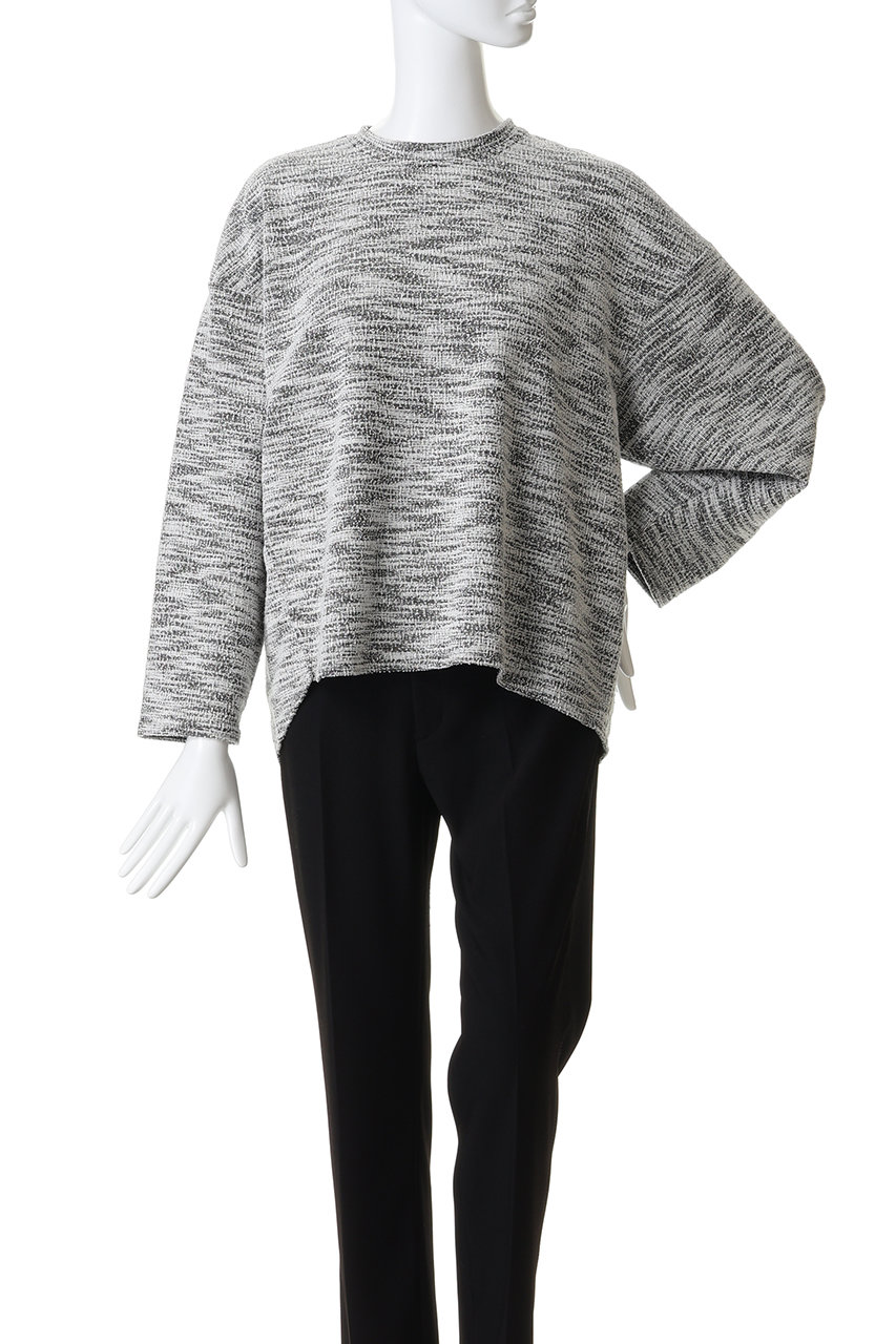 FLORENT(フローレント)｜ジャージーツイード プルオーバー/ブラック の