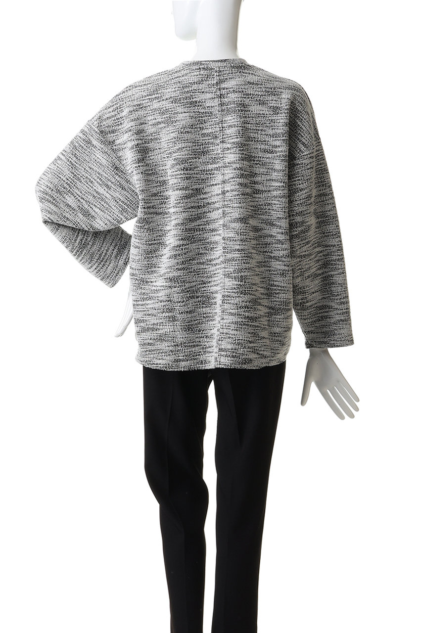 FLORENT(フローレント)｜ジャージーツイード プルオーバー/ブラック の