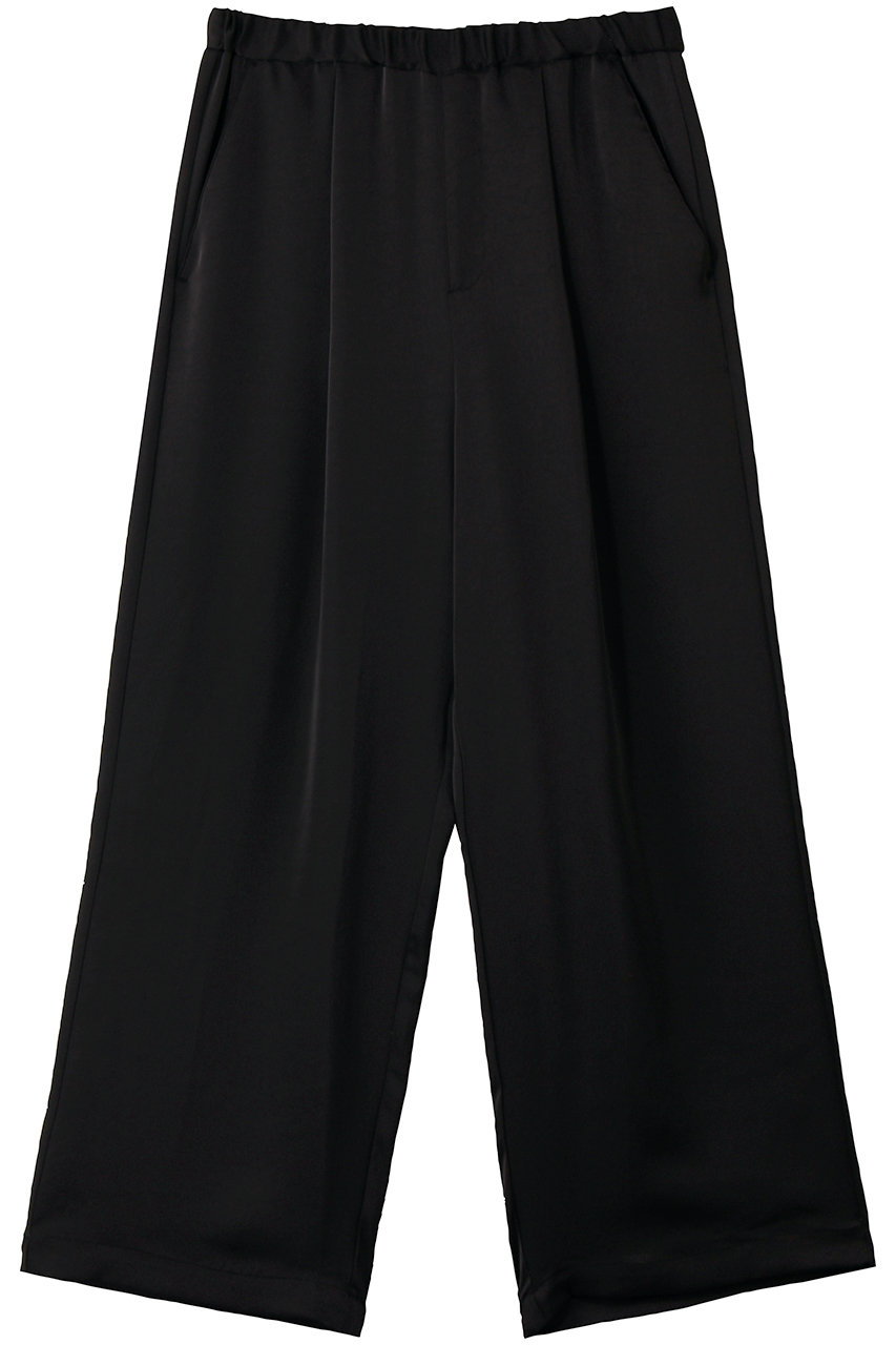 フローレント/FLORENTのヴィンテージダブルサテン ワイドパンツ(ブラック/2511F04007)