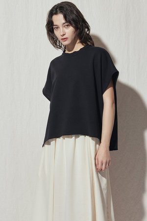 フローレント/FLORENTの裏毛ハイツイストコットン ストレッチトップス(110100/110102)