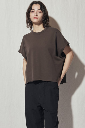 フローレント/FLORENTの裏毛ハイツイストコットン ストレッチトップス(110100/110102)