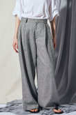 リネンタックワイドパンツ