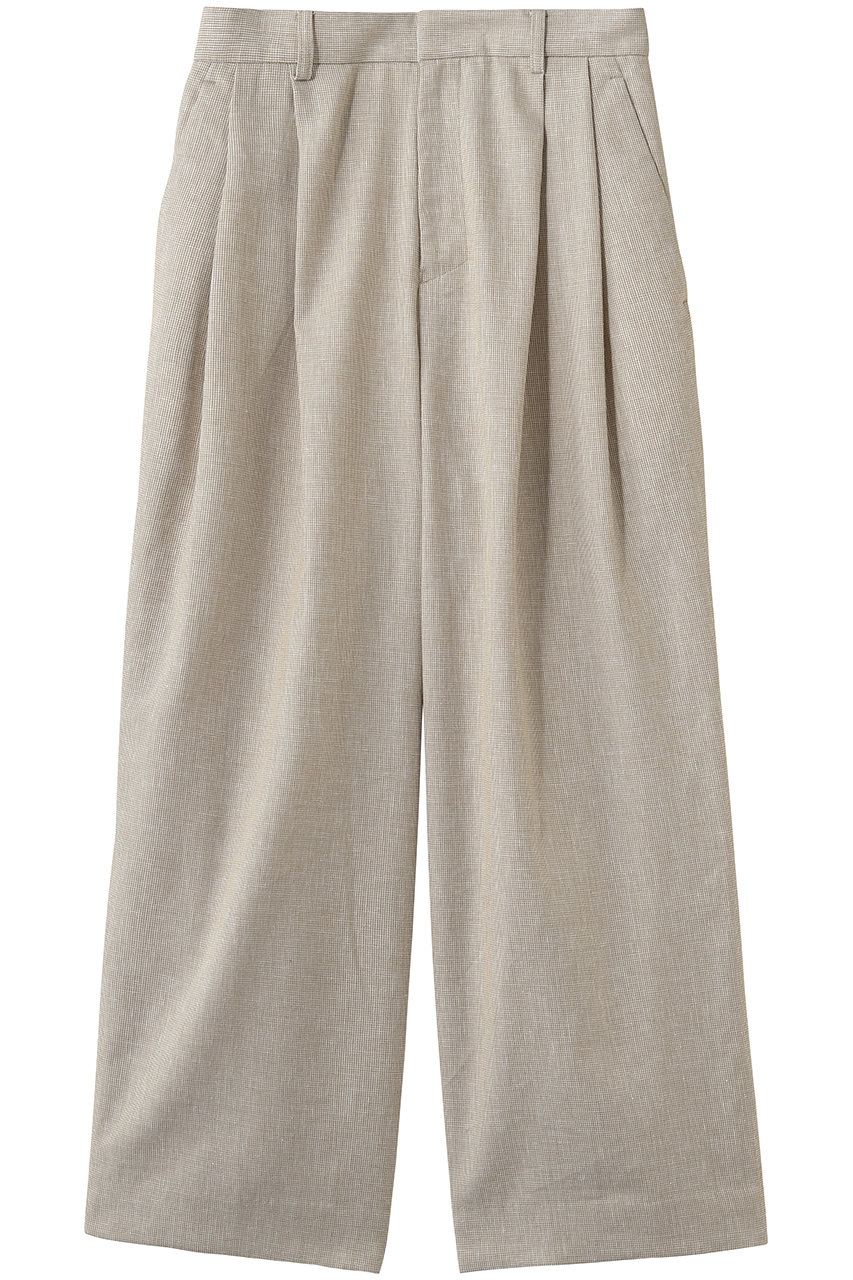 フローレント/FLORENTのリネンタックワイドパンツ(ベージュ/2602F04008)