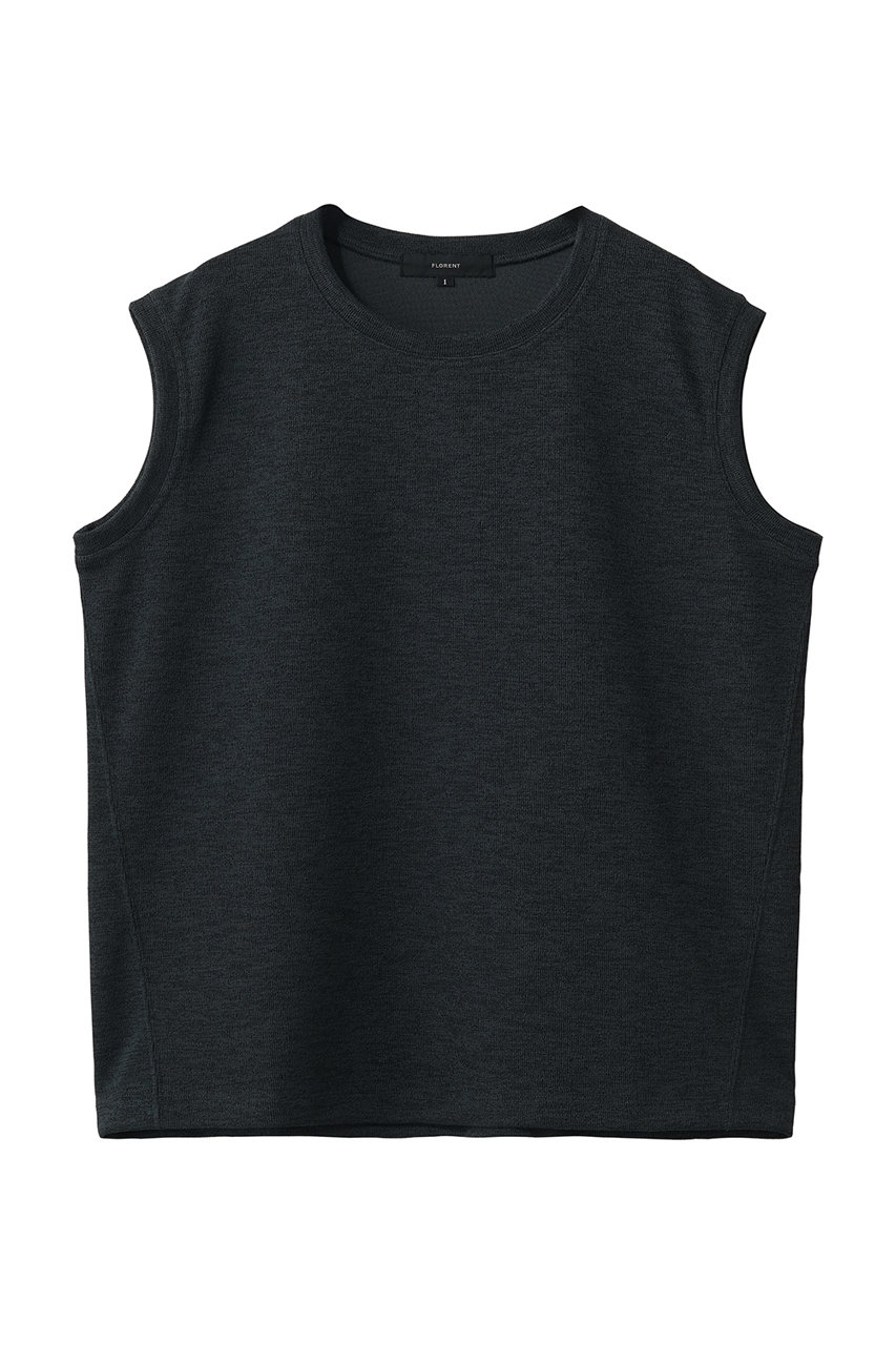 フローレント/FLORENTのリネンライクダブルフェイス ジャージートップス(ダークグレー/2602F06017)