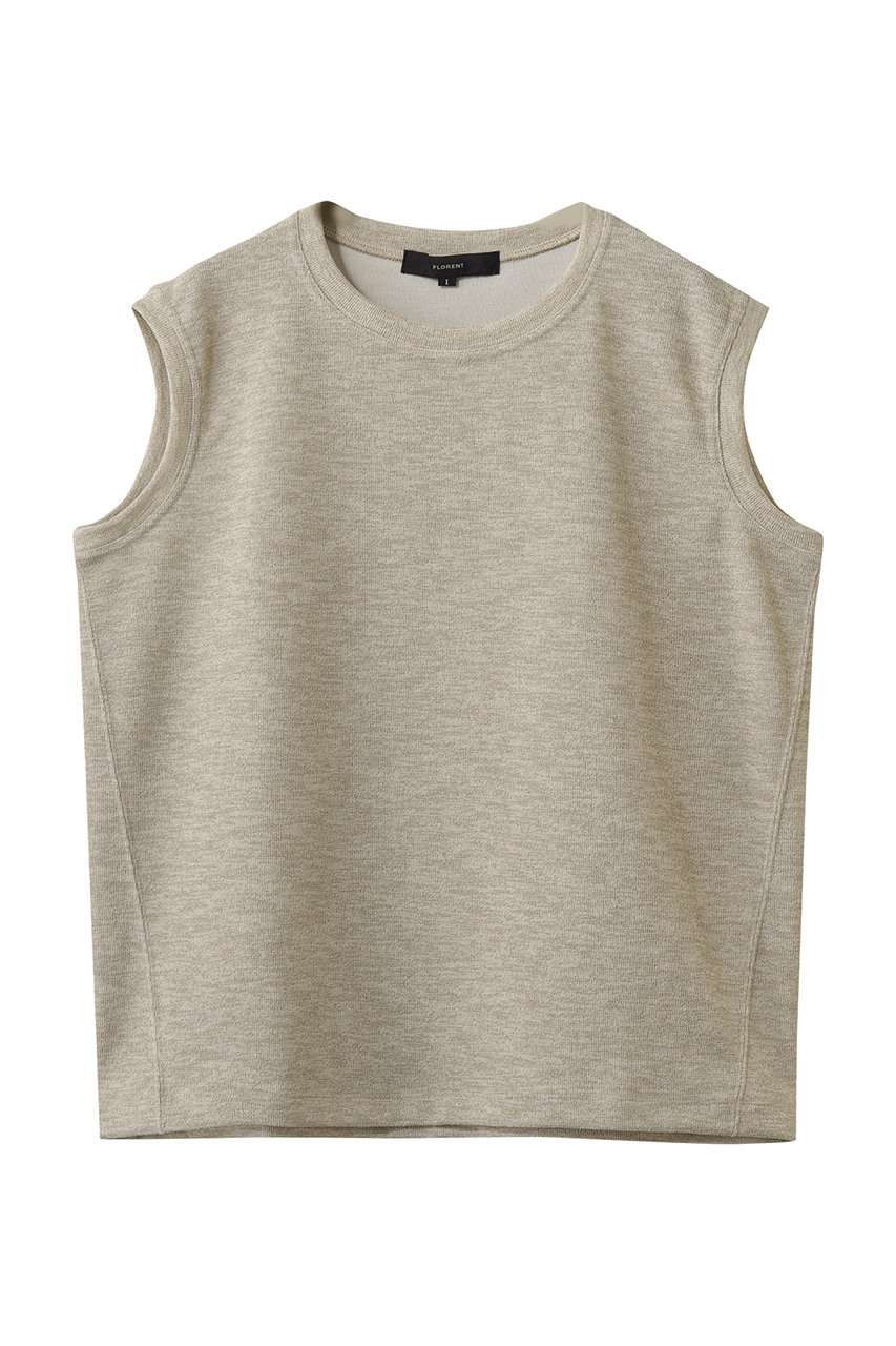 フローレント/FLORENTのリネンライクダブルフェイス ジャージートップス(ベージュ/2602F06017)