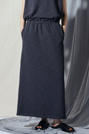 フローレント/FLORENTのリネンライクダブルフェイス ジャージーロングスカート(110700/110703)