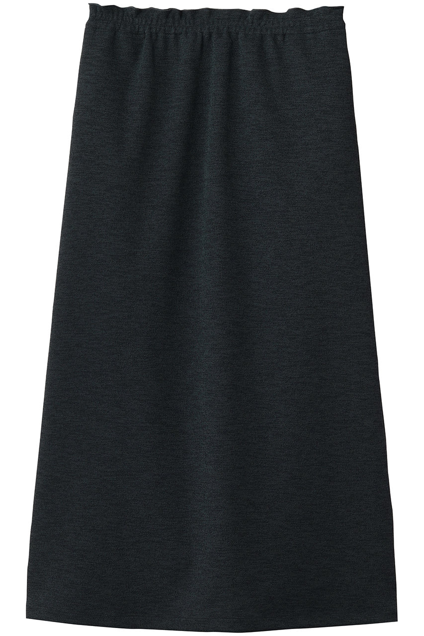 フローレント/FLORENTのリネンライクダブルフェイス ジャージーロングスカート(ダークグレー/2602F06018)