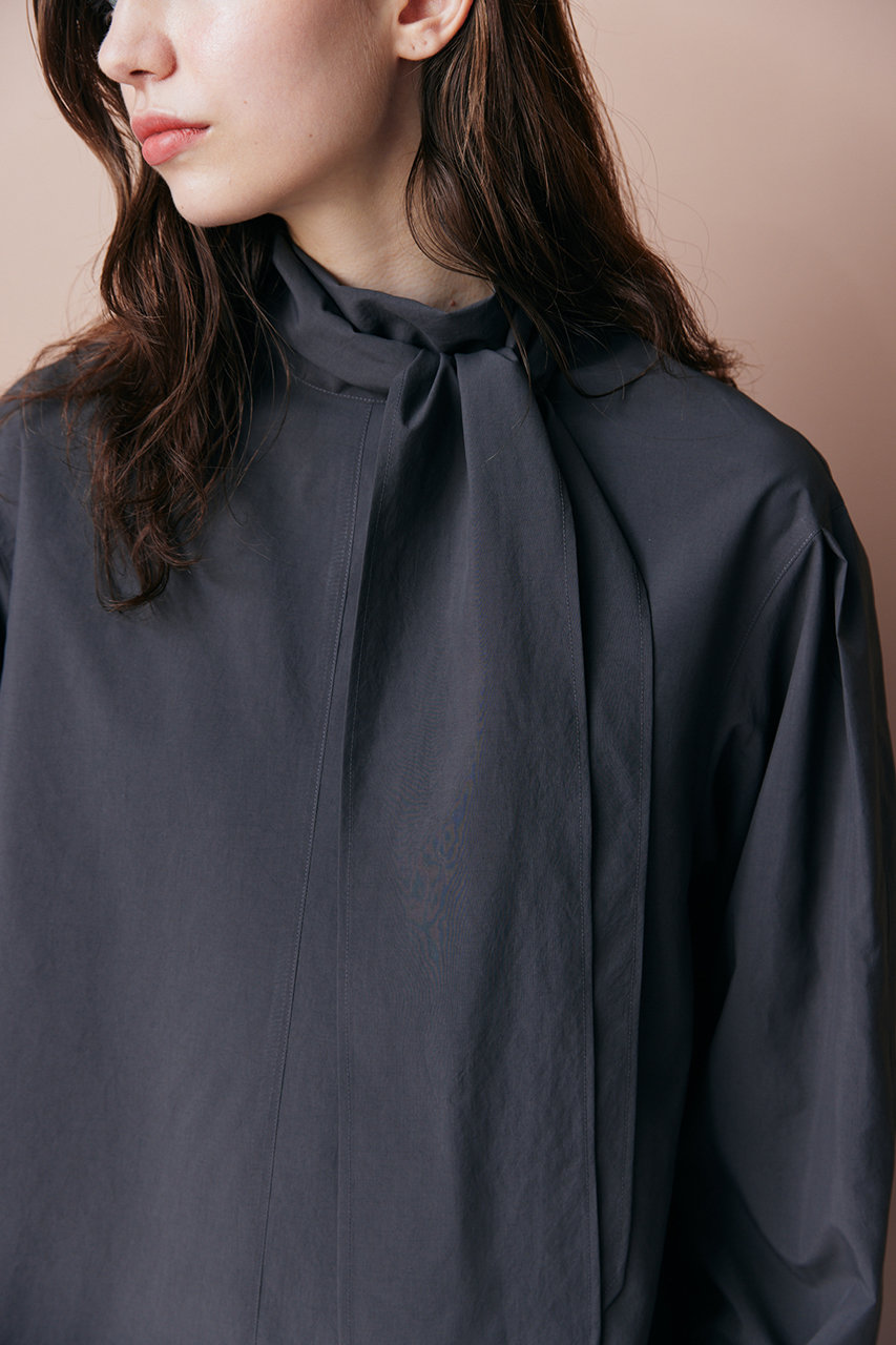 FLORENT(フローレント)｜ボウタイブラウス/グレー の通販｜ELLESHOP