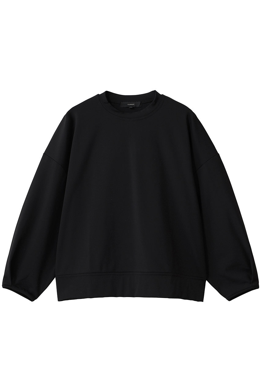 FLORENT マシュマロ ストレッチ オーバーサイズドトップ (ブラック, 0) フローレント ELLE SHOP