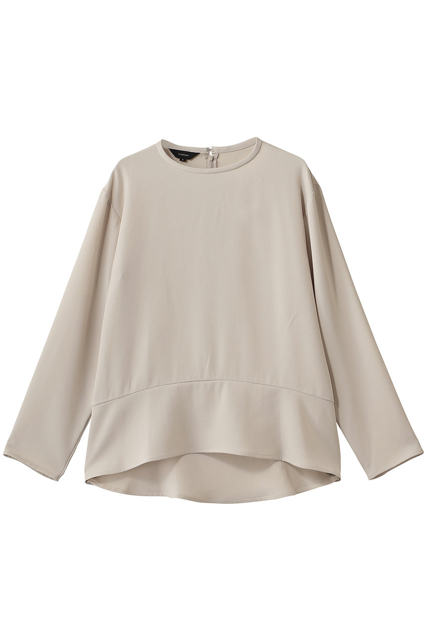 FLORENT ソアパールコンパクト フレアブラウス(2WAYストレッチ) (ライトベージュ, 0) フローレント ELLE SHOP