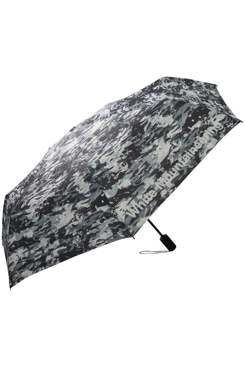 SALE 【30%OFF】 White Mountaineering ホワイトマウンテニアリング メンズ(MENS)レイヤードカモ柄折り畳み傘 ブラック