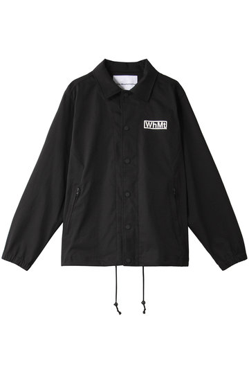 White Mountaineering ホワイトマウンテニアリング メンズ(MENS)バックロゴプリントコーチジャケット ブラック