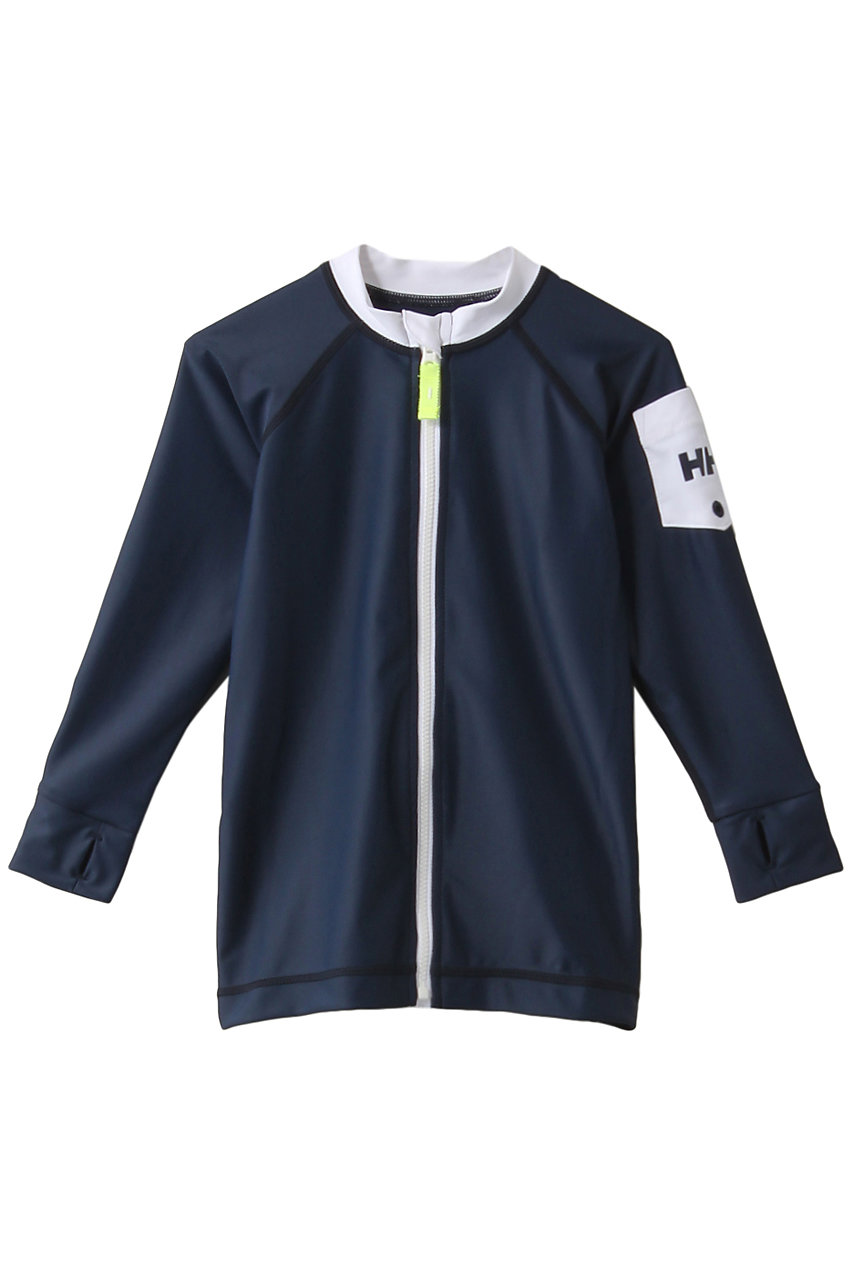 Helly Hansen ヘリーハンセン Kids フルジップuvラッシュガード ヘリーブルー の通販 Elleshop エル ショップ