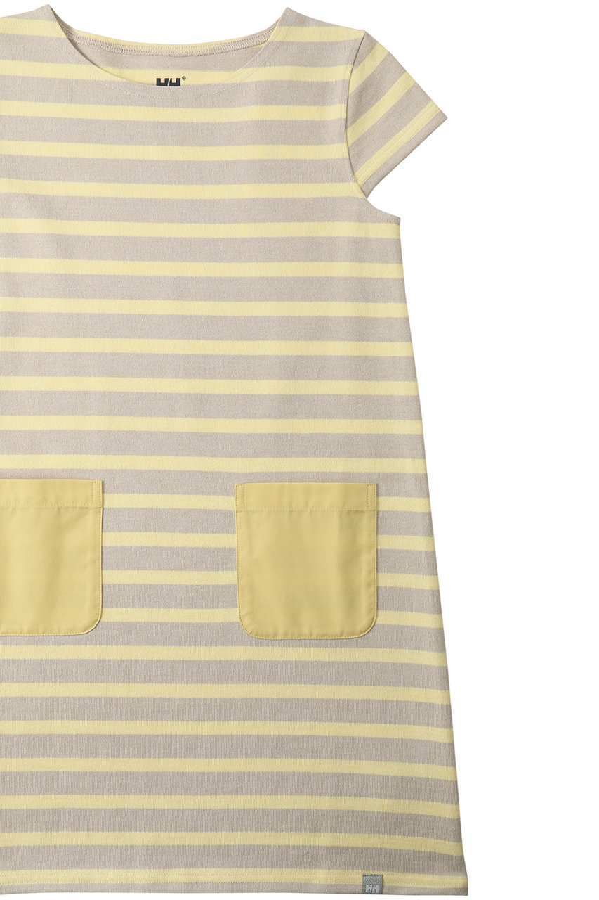 Helly Hansen ヘリーハンセン Kids ボーダーワンピース オアシスイエロー オートミール の通販 Elleshop エル ショップ