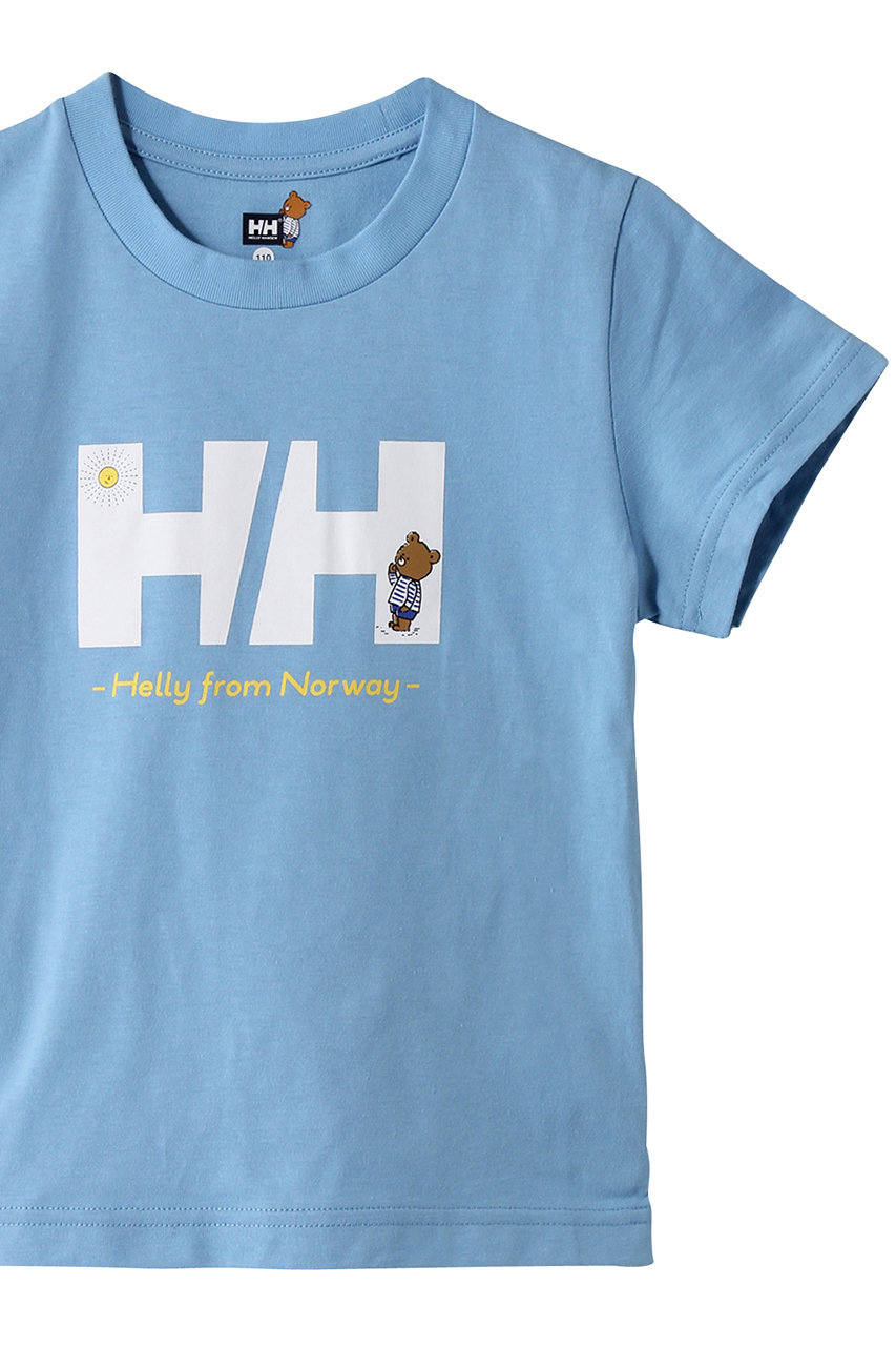 HELLY HANSEN(ヘリーハンセン)｜【KIDS】ショートスリーブ HH ヘリーベアTシャツ/ペールブルー  の通販｜ELLESHOP・(エル・ショップ)