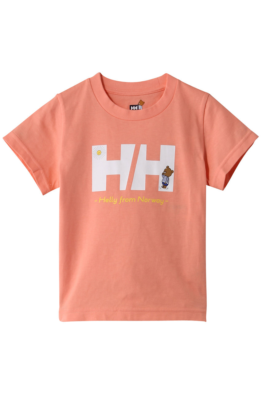 HELLY HANSEN 【KIDS】ショートスリーブ HH ヘリーベアTシャツ (シアーオレンジ, 120) ヘリーハンセン ELLE SHOP