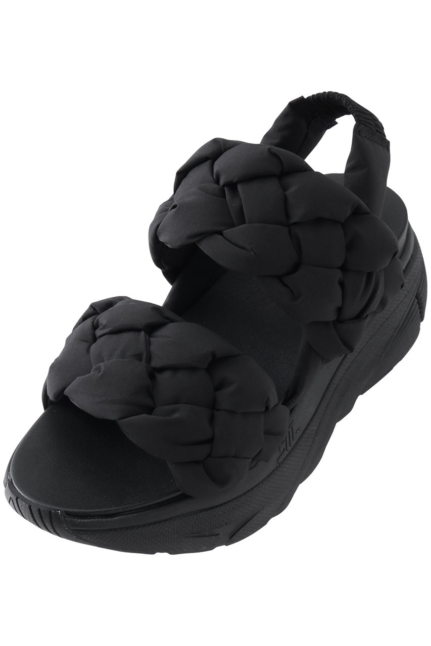 STEVE MADDEN HORIZON 5 編み込みスポーツサンダル (ブラック/ブラック, 6(約22.5cm)) スティーブ・マデン ELLE SHOP STEVE MADDEN HORIZON 5 編み込みスポーツサンダル (ブラック/ブラック, 6(約22.5cm)) スティーブ・マデン ELLE SHOP