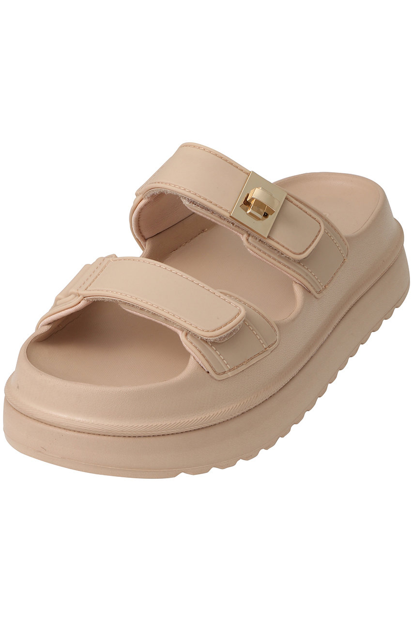STEVE MADDEN BIGSCHMONA-J 厚底ダブルベルトサンダル (ナチュラル, 7(約23.5cm)) スティーブ・マデン ELLE SHOP STEVE MADDEN BIGSCHMONA-J 厚底ダブルベルトサンダル (ナチュラル, 7(約23.5cm)) スティーブ・マデン ELLE SHOP