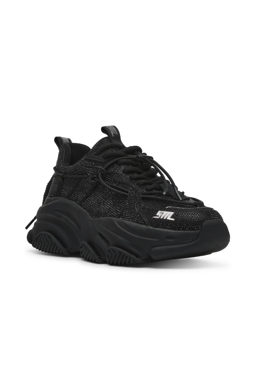 STEVE MADDEN VAULT 2R ボリュームソール ラインストーンスニーカー (BLK, 7.5(23.5-24cm)) スティーブ・マデン ELLE SHOP STEVE MADDEN VAULT 2R ボリュームソール ラインストーンスニーカー (BLK, 7.5(23.5-24cm)) スティーブ・マデン ELLE SHOP