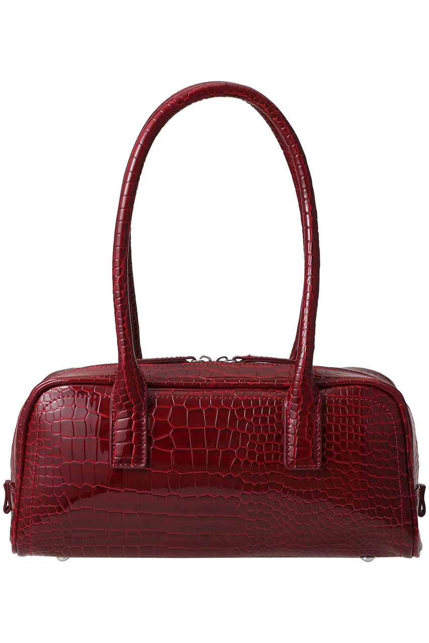 スティーブ・マデン/STEVE MADDENのスクエアフォルムバッグ(レッドクロコ/S.MADDEN BANISE-VA)