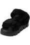 BONKERS-F ファー厚底サンダル スティーブ・マデン/STEVE MADDEN BLK