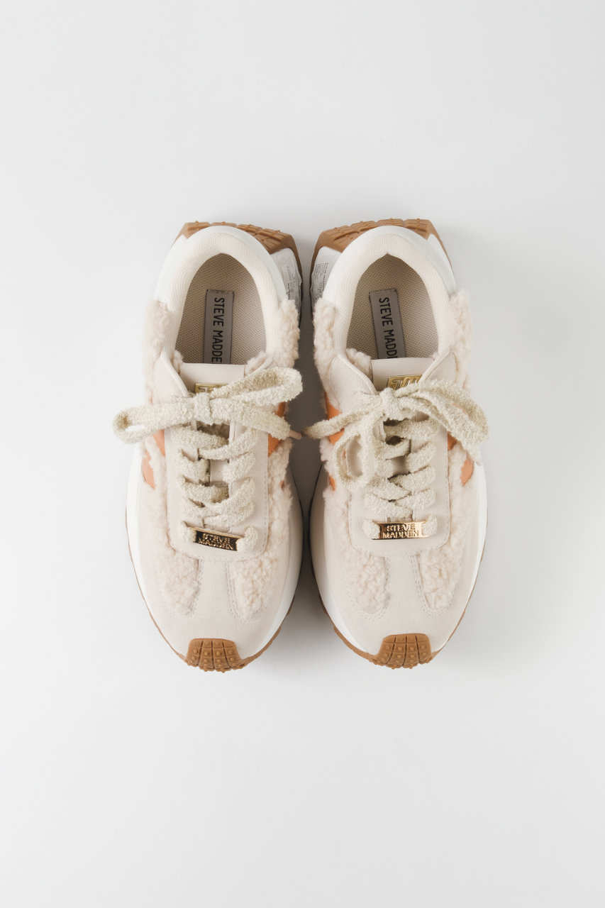 STEVE MADDEN 新品！スエードボア厚底スニーカー　22.5 スティーブ マデン STEVE MADDEN スエードファー厚底スニーカー