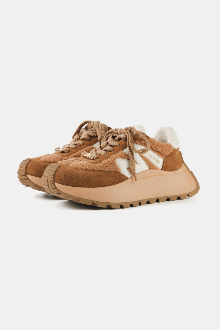 STEVE MADDEN SUEPRCAMPO-F スエードボア厚底スニーカー (CHESTNUTS, 8.5(24.5cm)) スティーブ・マデン ELLE SHOP STEVE MADDEN SUEPRCAMPO-F スエードボア厚底スニーカー (CHESTNUTS, 8.5(24.5cm)) スティーブ・マデン ELLE SHOP