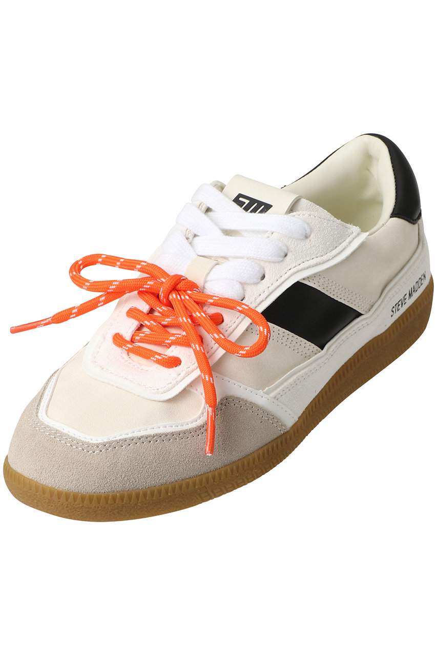 スティーブ・マデン/STEVE MADDENのAUGUSTINE ダブルレースローテクスニーカー(ブラック/ホワイト/S.MADDEN AUGUSTINE-XS)