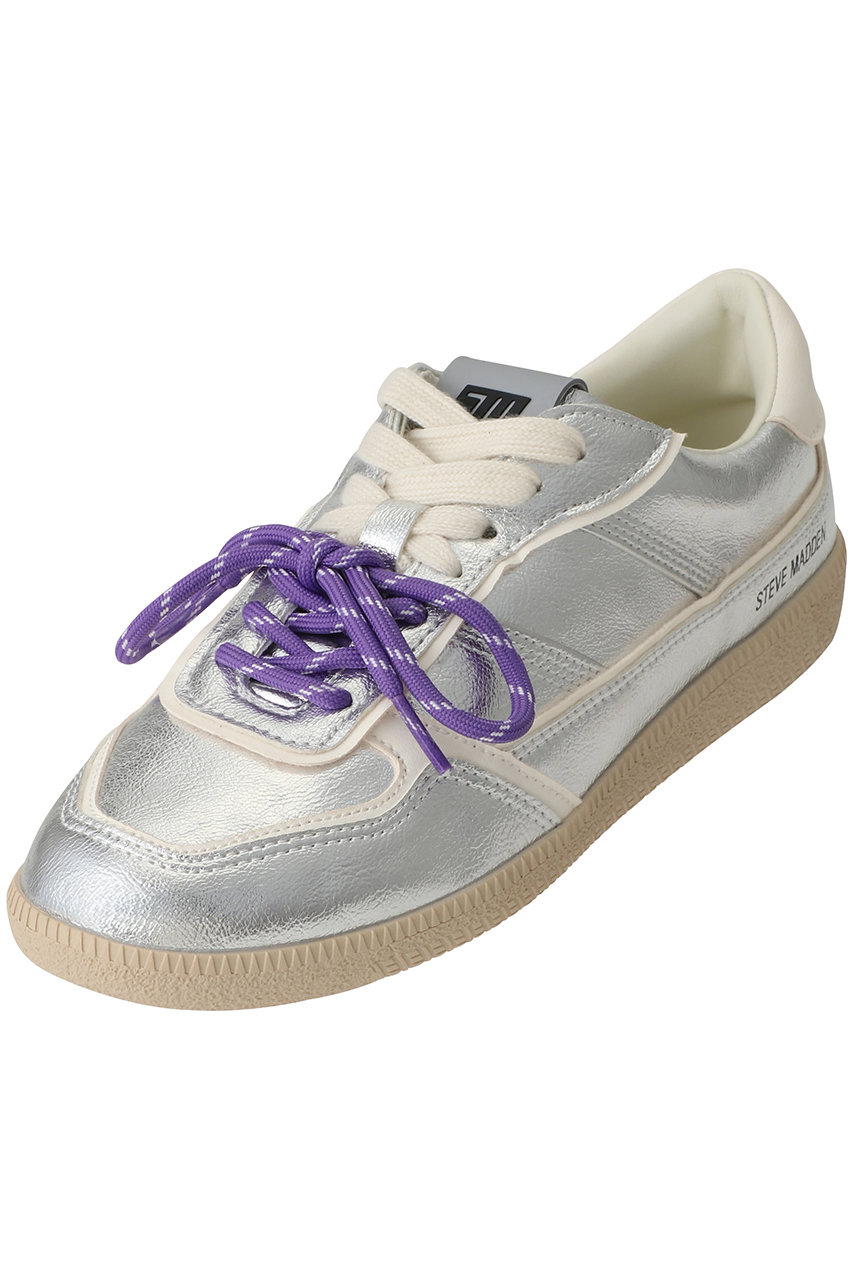 スティーブ・マデン/STEVE MADDENのAUGUSTINE ダブルレースローテクスニーカー(シルバー/S.MADDEN AUGUSTINE-XS)