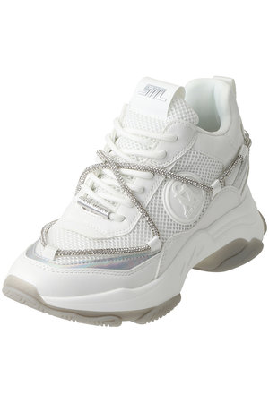 スティーブ・マデン/STEVE MADDENのMOTOCROSS ラインストーンシューレーススニーカー(130500/130501)