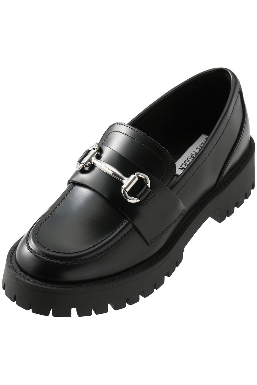 スティーブ・マデン/STEVE MADDENのLANDO-CN 厚底ビットローファー(ブラック/S.MADDEN LANDO-CN-XS)