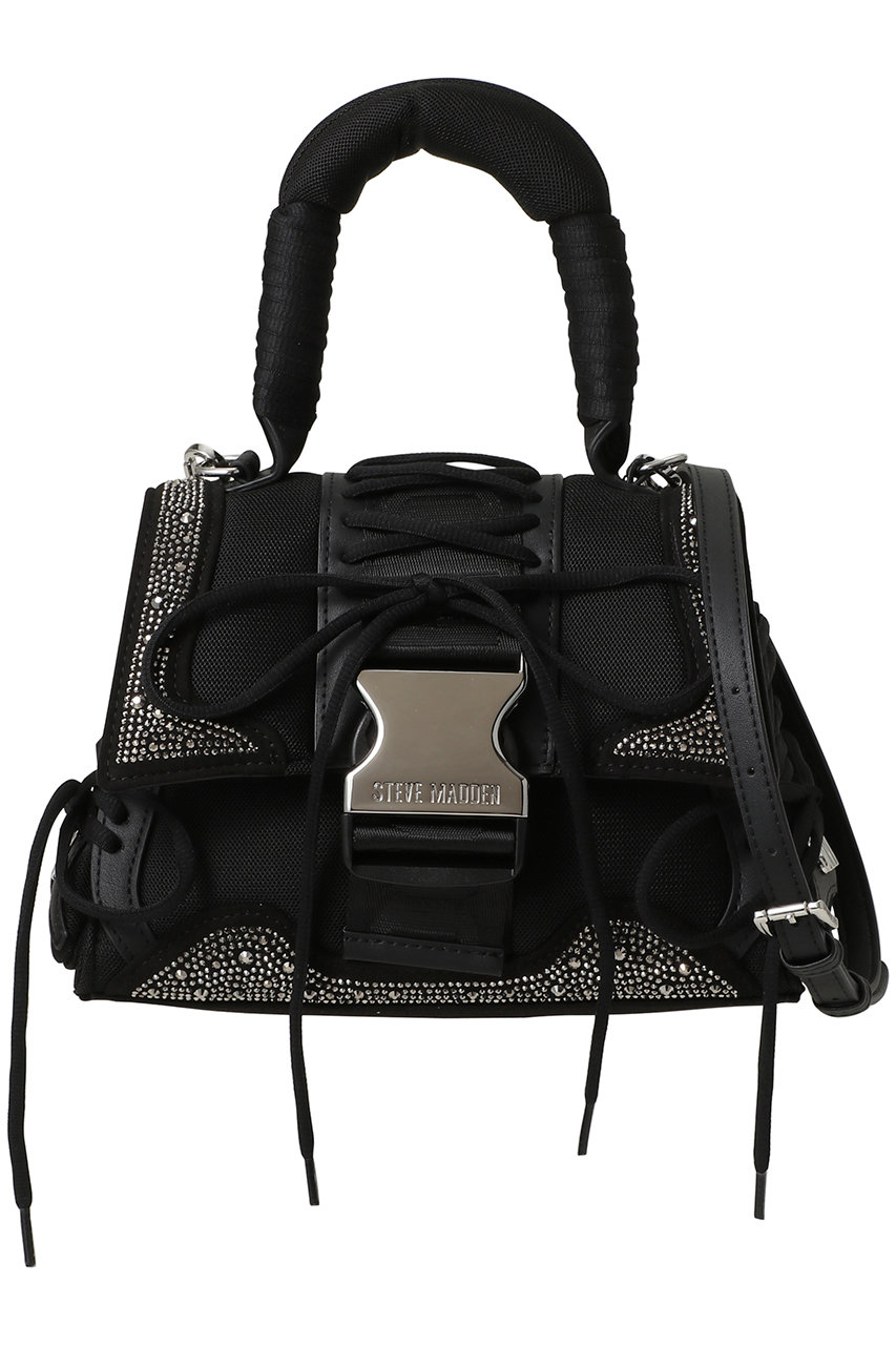 スティーブ・マデン/STEVE MADDENのBDIEGO-R スニーカーディテールラインストーンミニバッグ(BLK/S.MADDEN BDIEGO-R-XS)