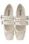 CEARA ダブルストラップバレエシューズ スティーブ・マデン/STEVE MADDEN IV/LEAT