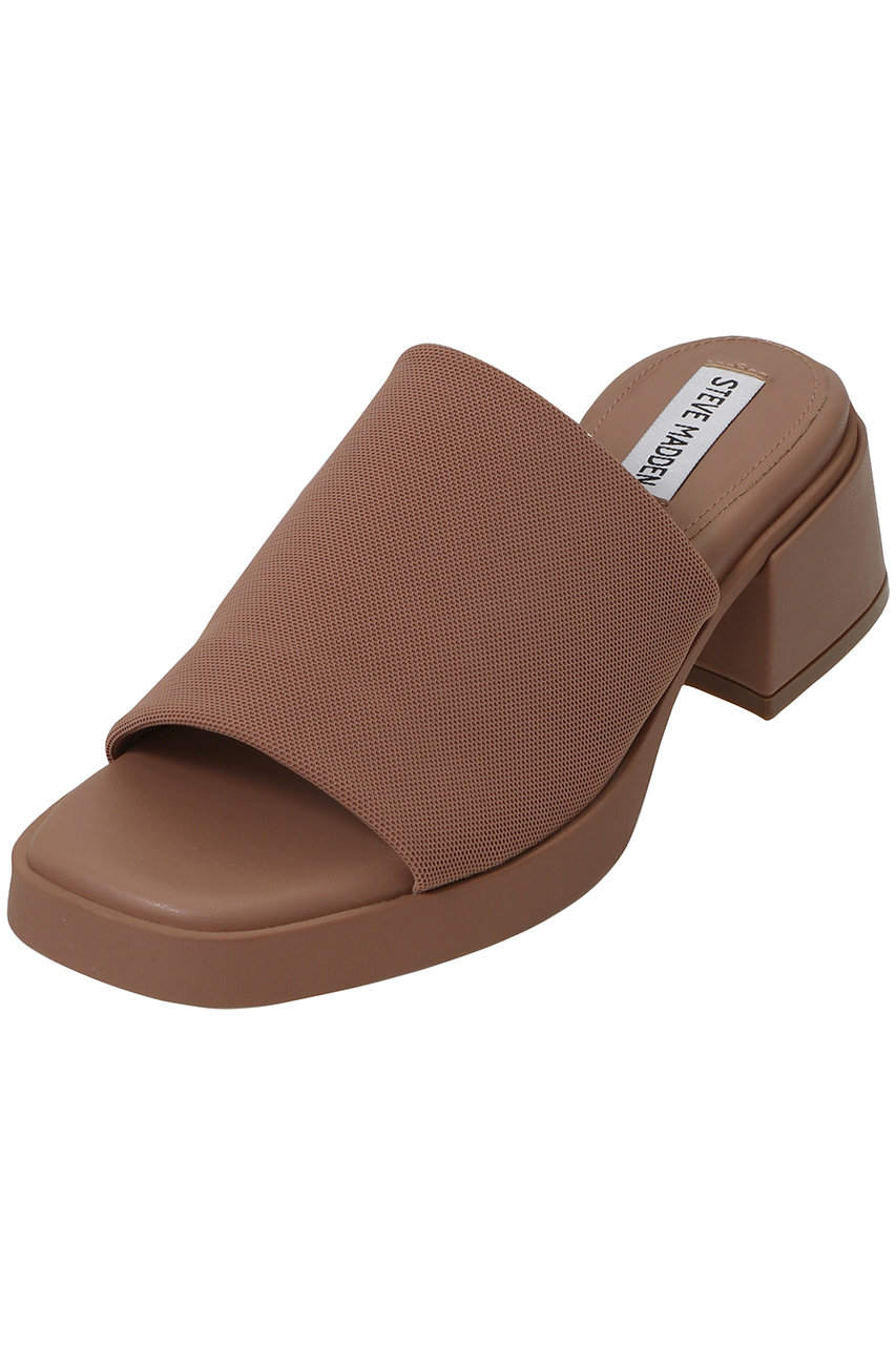 スティーブ・マデン/STEVE MADDENのSLIDESTER-XS　ワイドストラップフラットミュール(MOCHA/S.MADDEN SLIDESTER-XS)