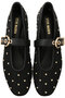 LUCIA-ST-XA スタッズメッシュメリージェーン スティーブ・マデン/STEVE MADDEN BLK
