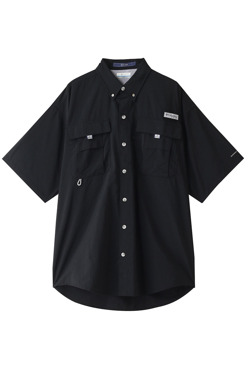 ＜ELLE SHOP＞ Columbia 【MEN】バハマ IIショートスリーブシャツ (ブラック M) コロンビア ELLE SHOP