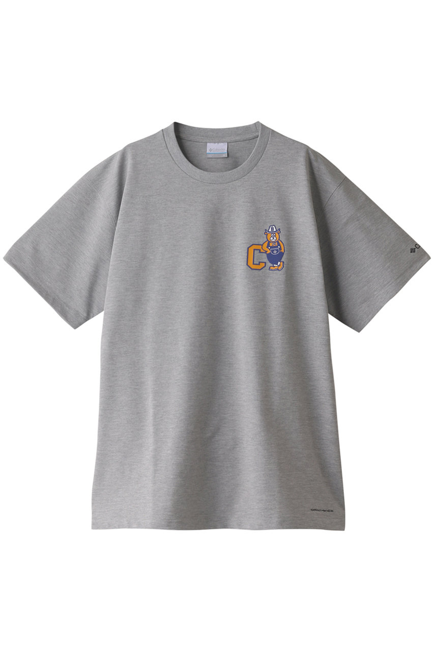 コロンビア/Columbiaの【MEN】ツキャノンアイルショートスリーブTシャツ(グレー×Cロゴ/PM0407)