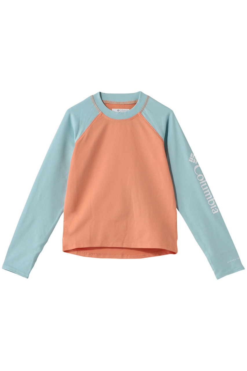 Columbia 【Kids】サンディショアーズロングスリーブサンガード (Apricot Fizz・Spray, M) コロンビア ELLE SHOP