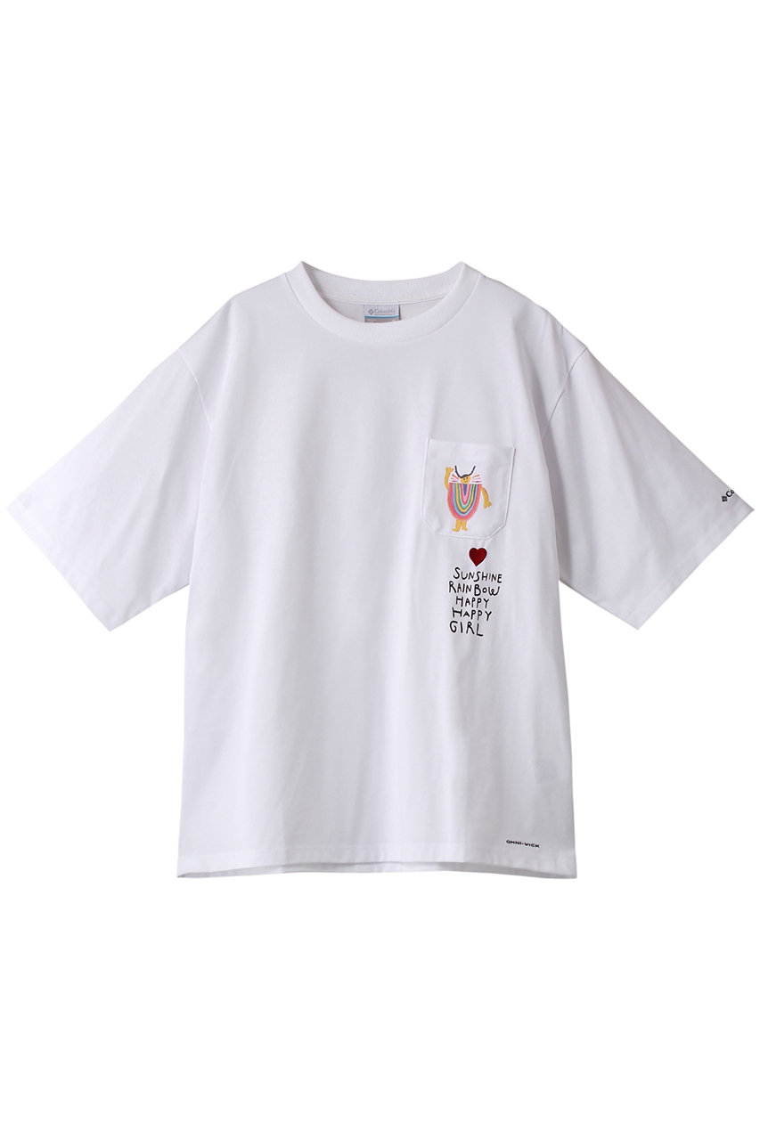 Columbia ウィメンズスワンストリームショートスリーブTシャツ (White, S) コロンビア ELLE SHOP