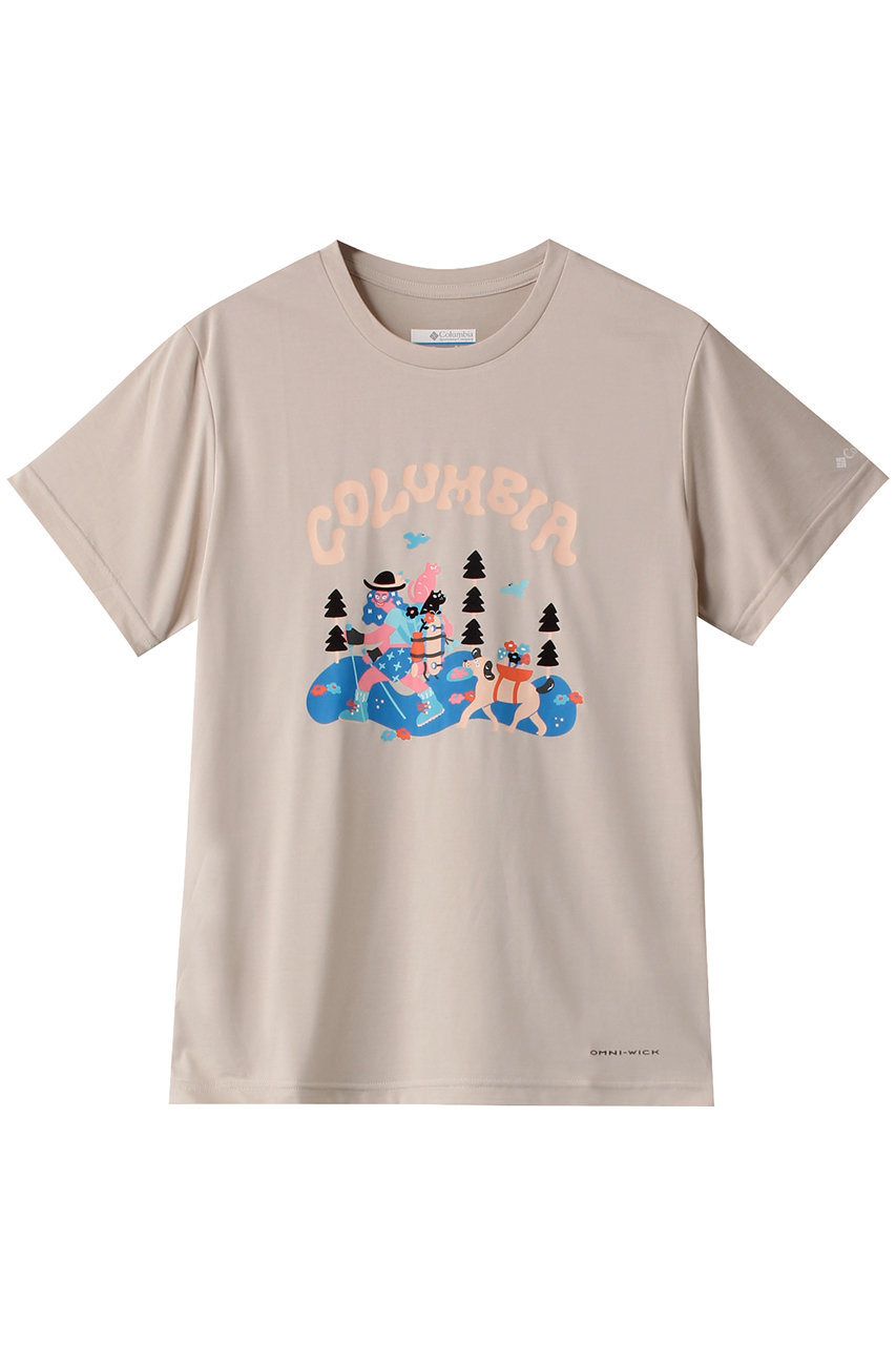 Columbia 【Kids】ユースエンジョイマウンテンライフサマーショートスリーブTシャツ (Dark Stone, S) コロンビア ELLE SHOP
