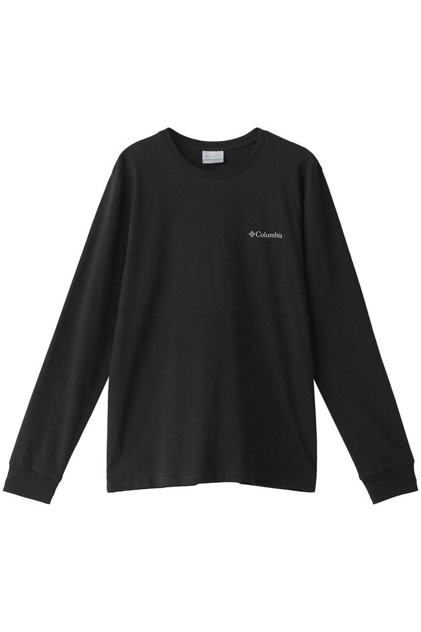 コロンビア/Columbiaの【MEN】エクスプローラーズキャニオンロングスリーブTシャツ(Black・ Torn Sunscape/AJ5272)