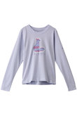 【KIDS】ヘーゼルデルヒルロングスリーブグラフィックティー Satin Pink・Floral Vi L