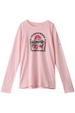 【KIDS】ヘーゼルデルヒルロングスリーブグラフィックティー Satin Pink・Floral Vi L