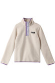 【KIDS】ヘルべチアハーフスナップフリース Black・ City Grey L