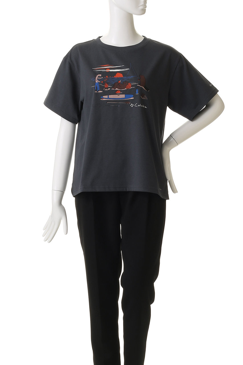 コロンビア Columbia Wild Springs Short Sleeve レディース シャツ トップス Black Columbia/ ワイルドスプリングスショートスリーブTシャツ