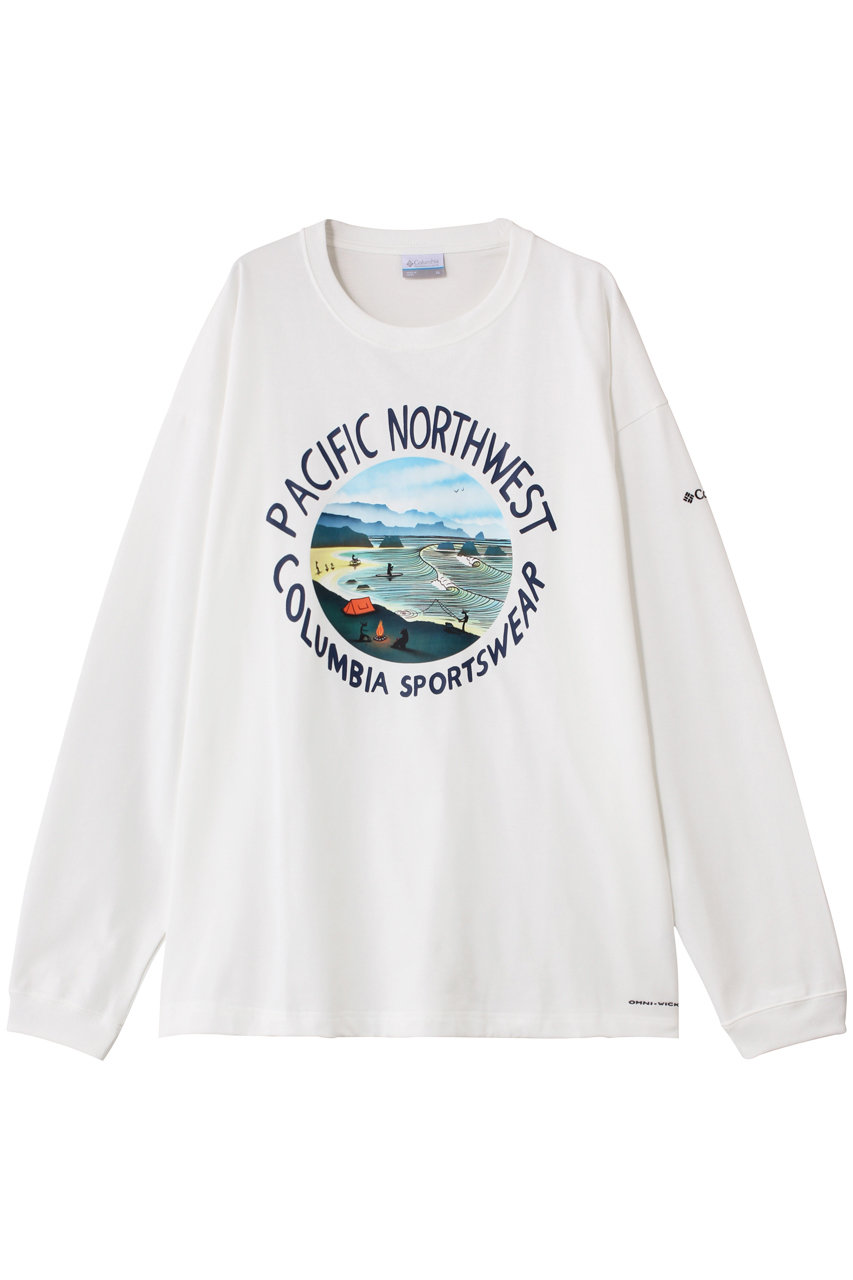 コロンビア/Columbiaの【MEN】レイクトゥアベニューグラフィックロングスリーブTシャツ(Sea Salt・ PNW/PM0529)