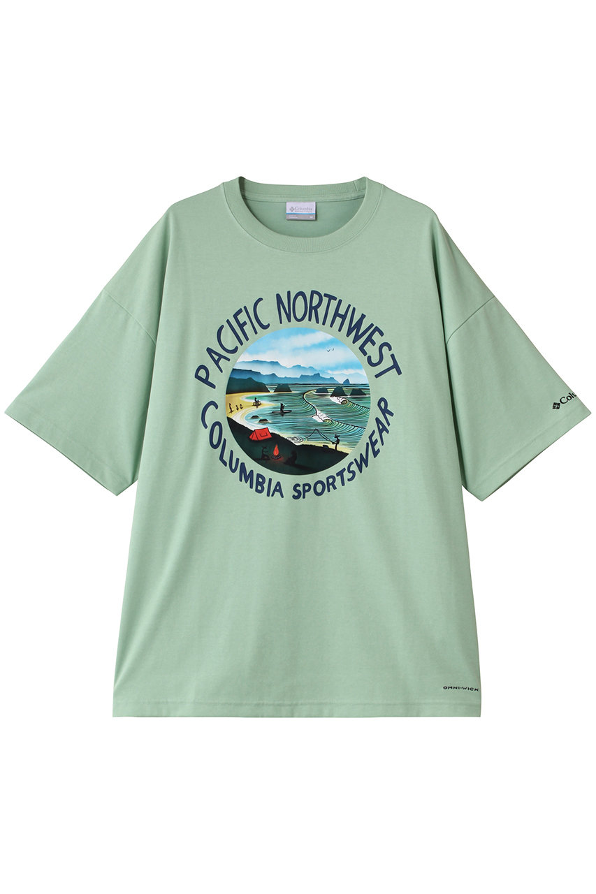 コロンビア/Columbiaの【MEN】レイクトゥアベニューグラフィックショートスリーブTシャツ(New Mint・ PNW/PM0537)
