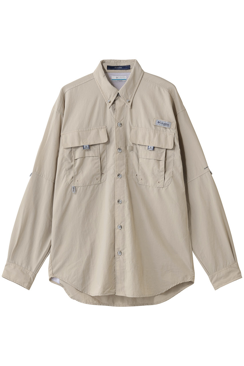コロンビア/Columbiaの【MEN】バハマII ロングスリーブシャツ(Fossil/FM7048)
